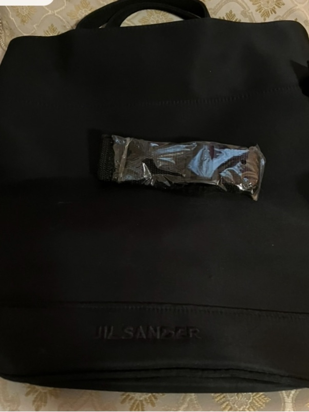 New Jil Sander Black Leather Backpack Tote - Picture 5 of 13